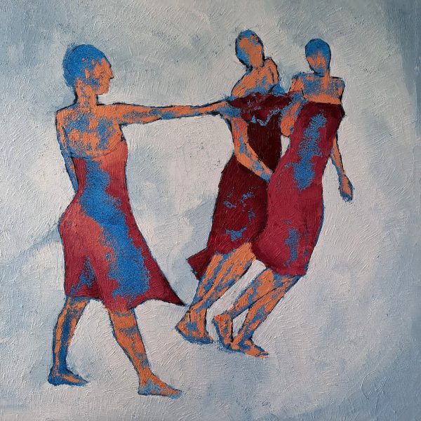 Le passage magenta est une peinture de Corinne Malfreyt inspirée par Pina Bausch.