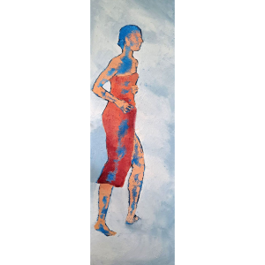 Amour secret est une peinture de Corinne Malfreyt inspirée par Pina Bausch.