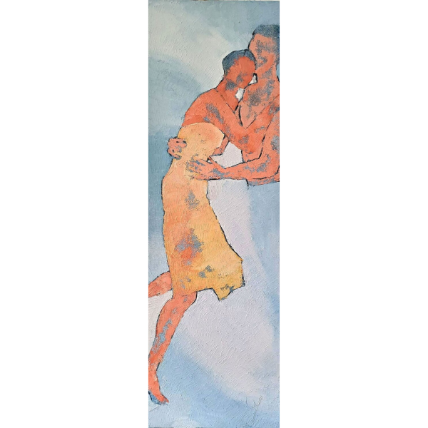 Retrouvailles est une peinture de Corinne Malfreyt inspirée par Pina Bausch.