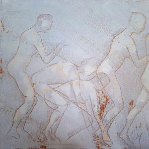 Le trésor est une peinture de Corinne Malfreyt inspirée par le mouvement.