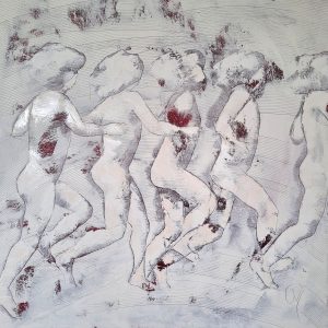 Enfance est une peinture de Corinne Malfreyt inspirée par le mouvement.