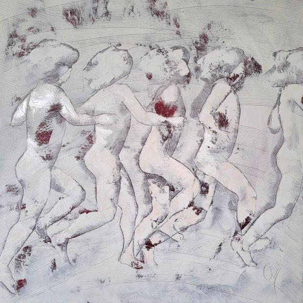 Enfance est une peinture de Corinne Malfreyt inspirée par le mouvement.
