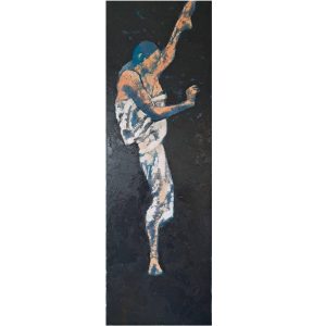 Souple est une peinture de Corinne Malfreyt inspirée par la danseuse LICO.