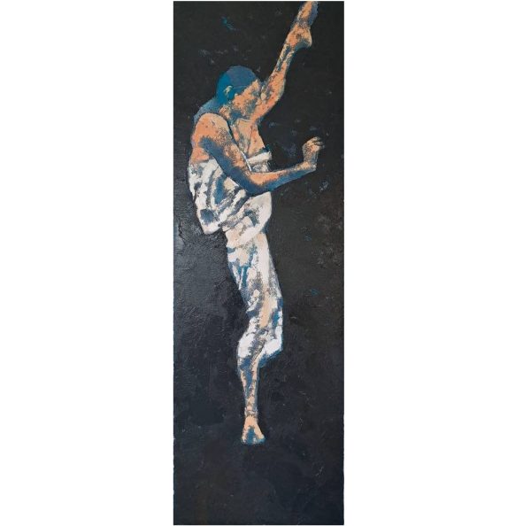 Souple est une peinture de Corinne Malfreyt inspirée par la danseuse LICO.
