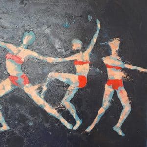 Modern Jazz 2 est une peinture de Corinne Malfreyt.